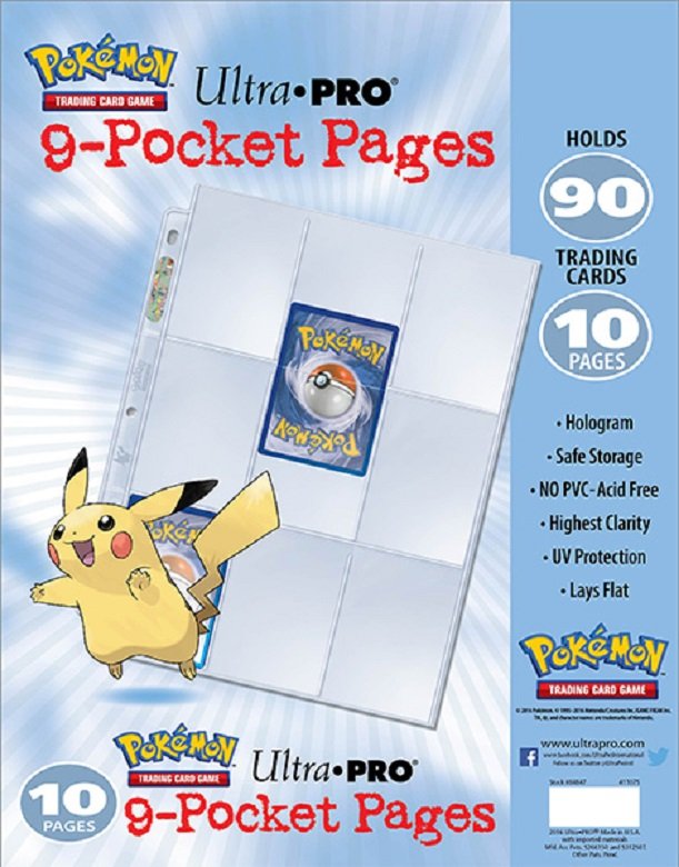 Ultra Pro - Pokemon 9 Pocket Pages 10-Pack